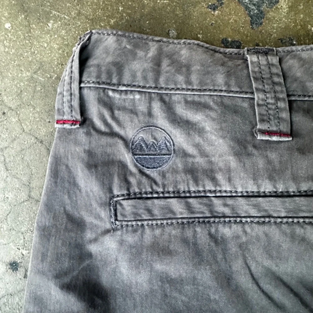 Wrangler Cargo Shorts Mens 40 Gray Performance Hybrid Cotton Nylon Hiking